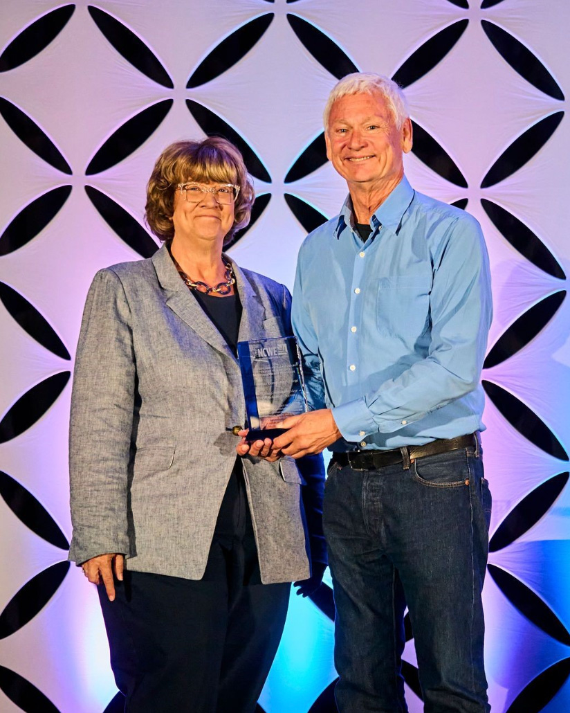 Professor, James “Jim” DeKloe receives the NCWE award in Minneapolis, Minnesota 